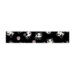 Panda Pattern Flano Scarf (mini) by Valentinaart