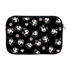 Panda Pattern Apple Macbook Pro 17  Zipper Case by Valentinaart