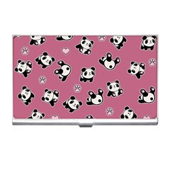 Panda Pattern Business Card Holders by Valentinaart