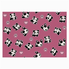 Panda Pattern Large Glasses Cloth (2-side) by Valentinaart