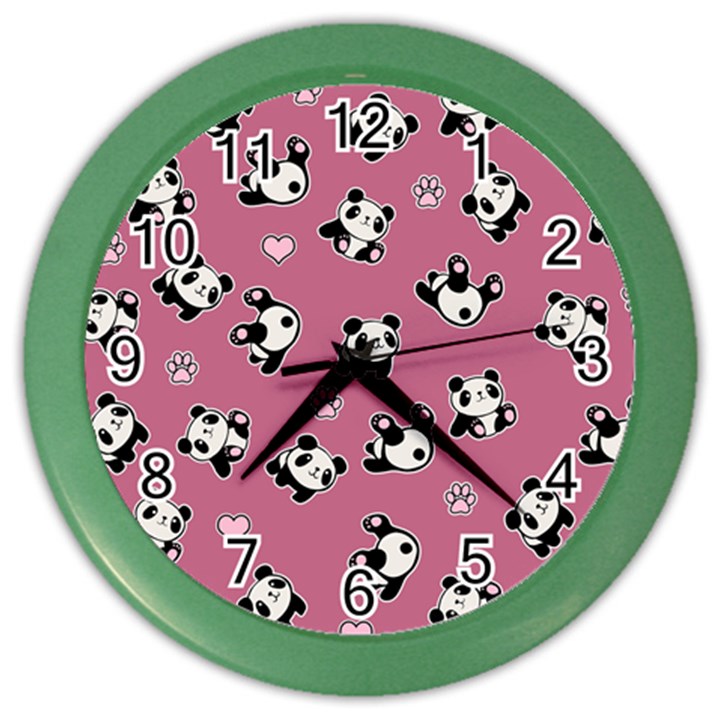 Panda pattern Color Wall Clocks