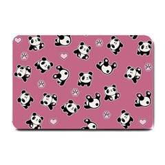 Panda Pattern Small Doormat  by Valentinaart