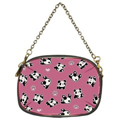 Panda Pattern Chain Purses (one Side)  by Valentinaart