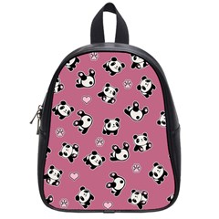 Panda Pattern School Bag (small) by Valentinaart