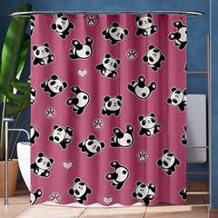 Panda Pattern Shower Curtain 60  X 72  (medium)  by Valentinaart