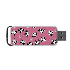 Panda Pattern Portable Usb Flash (one Side) by Valentinaart