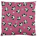 Panda pattern Standard Flano Cushion Case (One Side) Front