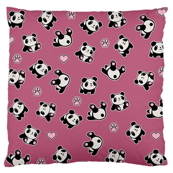 Panda pattern Standard Flano Cushion Case (One Side)