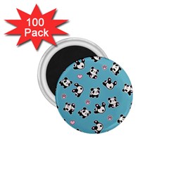 Panda Pattern 1 75  Magnets (100 Pack)  by Valentinaart