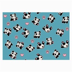 Panda Pattern Large Glasses Cloth (2-side) by Valentinaart