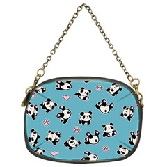 Panda Pattern Chain Purses (one Side)  by Valentinaart