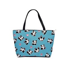 Panda Pattern Shoulder Handbags by Valentinaart