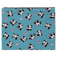 Panda Pattern Cosmetic Bag (xxxl)  by Valentinaart