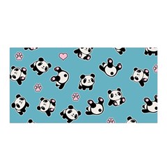 Panda Pattern Satin Wrap by Valentinaart