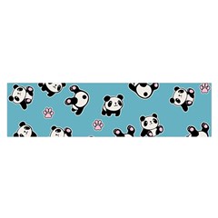 Panda Pattern Satin Scarf (oblong) by Valentinaart