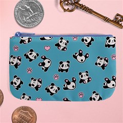 Panda Pattern Large Coin Purse by Valentinaart