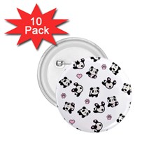 Panda Pattern 1 75  Buttons (10 Pack) by Valentinaart