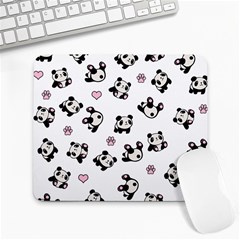 Panda Pattern Large Mousepads by Valentinaart