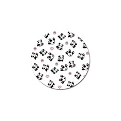 Panda Pattern Golf Ball Marker by Valentinaart