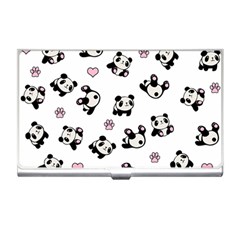 Panda Pattern Business Card Holders by Valentinaart