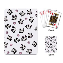 Panda Pattern Playing Card by Valentinaart