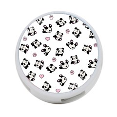 Panda Pattern 4-port Usb Hub (one Side) by Valentinaart