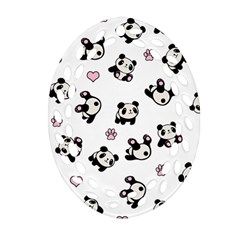 Panda Pattern Ornament (oval Filigree)