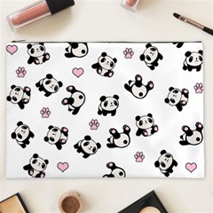 Panda Pattern Cosmetic Bag (xxl)  by Valentinaart