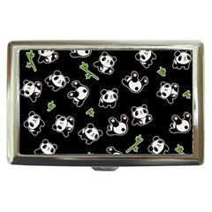 Panda Pattern Cigarette Money Cases by Valentinaart