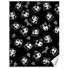 Panda Pattern Canvas 36  X 48   by Valentinaart