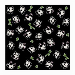 Panda Pattern Medium Glasses Cloth (2-side) by Valentinaart