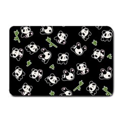 Panda Pattern Small Doormat  by Valentinaart