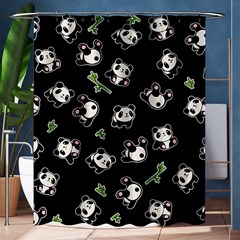 Panda Pattern Shower Curtain 60  X 72  (medium)  by Valentinaart