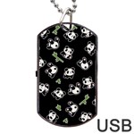 Panda pattern Dog Tag USB Flash (One Side) Front