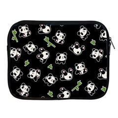 Panda Pattern Apple Ipad 2/3/4 Zipper Cases by Valentinaart