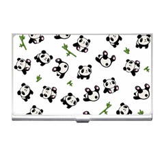 Panda Pattern Business Card Holders by Valentinaart