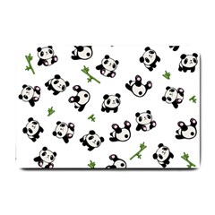 Panda Pattern Small Doormat  by Valentinaart