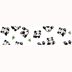 Panda Pattern Large Bar Mats by Valentinaart