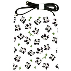 Panda Pattern Shoulder Sling Bags by Valentinaart