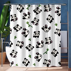 Panda Pattern Shower Curtain 60  X 72  (medium)  by Valentinaart