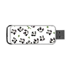 Panda Pattern Portable Usb Flash (one Side) by Valentinaart