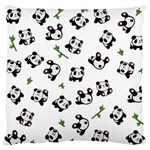 Panda pattern Large Flano Cushion Case (One Side) Front