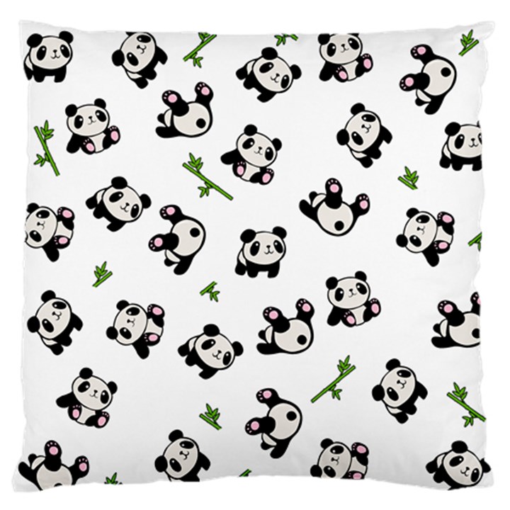 Panda pattern Large Flano Cushion Case (One Side)