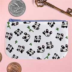 Panda Pattern Large Coin Purse by Valentinaart