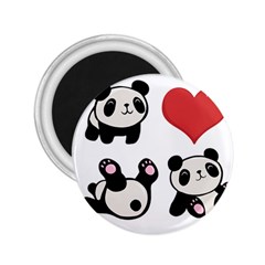 Panda 2 25  Magnets by Valentinaart