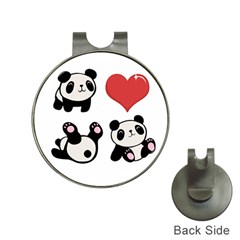 Panda Hat Clips With Golf Markers by Valentinaart