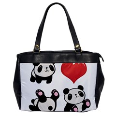 Panda Office Handbags by Valentinaart