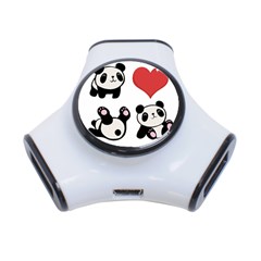 Panda 3-port Usb Hub by Valentinaart