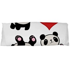 Panda Body Pillow Case (dakimakura) by Valentinaart