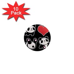 Panda 1  Mini Magnet (10 Pack)  by Valentinaart